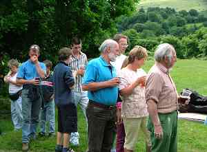 queuing for the roast