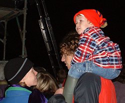 Child on shoulders