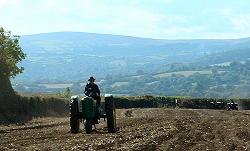 Tractor with Cosdon Beacon behind