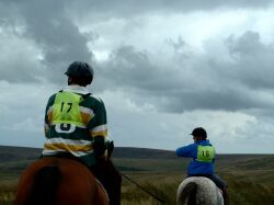Riders against the Dartmoor Sky