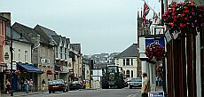 A tractor in Okehampton Fore Street