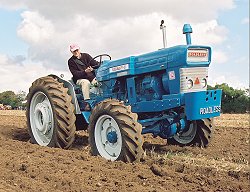 Big blue tractor