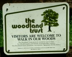 Woodland Trust sign