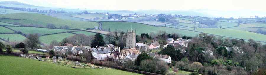 Drewsteignton from Castle Drogo