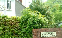 the Croft road sign