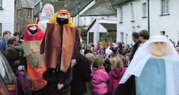 puppets parade in Zeal street