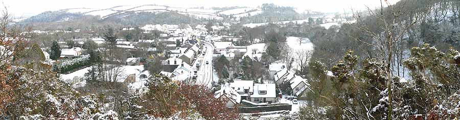 Panoramic view of Sticklepath