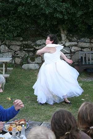 Dancing and eating