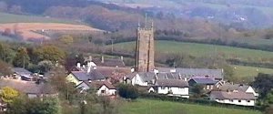 South Tawton village