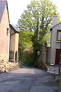 Lane next to chapel