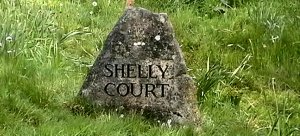 Shelly Court stone marker