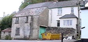 Old building at Ramsley Lane Y junction