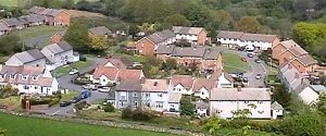 Aerial view of The Croft & Hillside