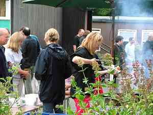 cooking behind the weeds