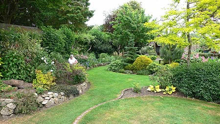 lawn and garden view